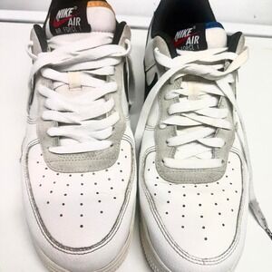 Nike Air Force 1 Low Custom Baseball Stitch JR SR Shoes Men's White